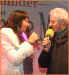 Heike mit RBB-Moderator Detlef Olle